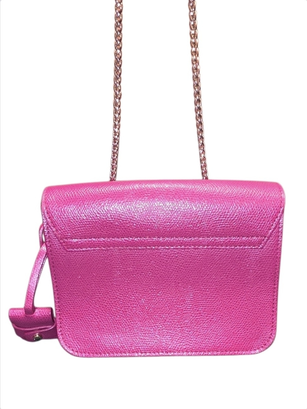 Furla Metropolis Crossbody Fuchsia Leather with Gold Hardware - Picture 2 of 5